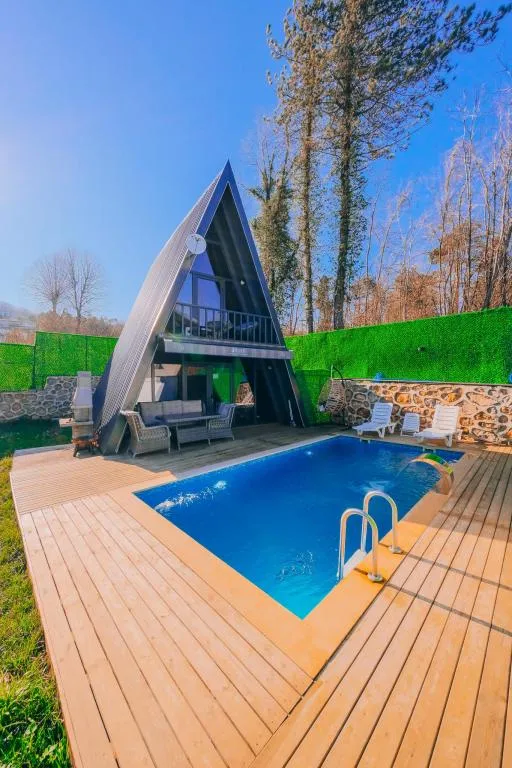 1+1 Bungalov,Isıtmalı Özel Havuzlu