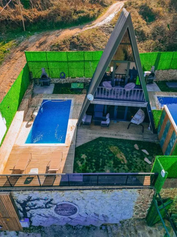 1+1 Bungalov,Isıtmalı Özel Havuzlu