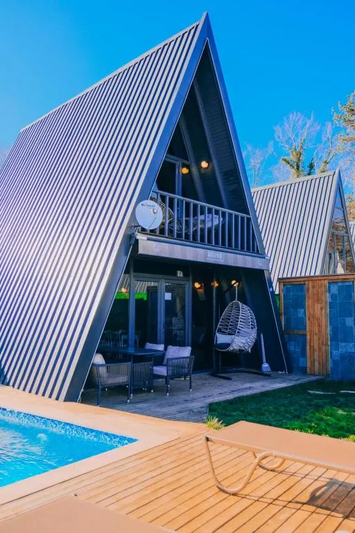 1+1 Bungalov,Isıtmalı Özel Havuzlu