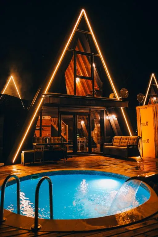 1+1 Bungalov,Isıtmalı Özel Havuzlu