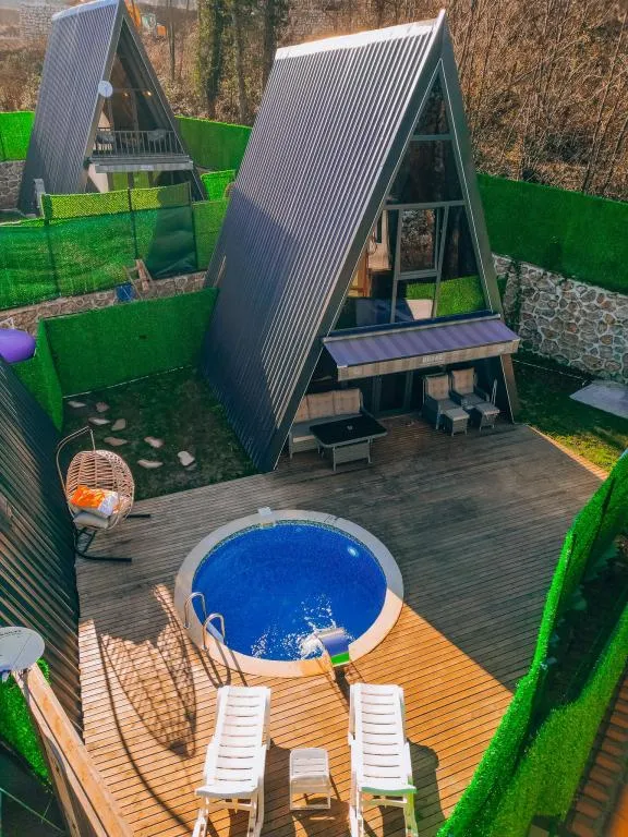 1+1 Bungalov,Isıtmalı Özel Havuzlu