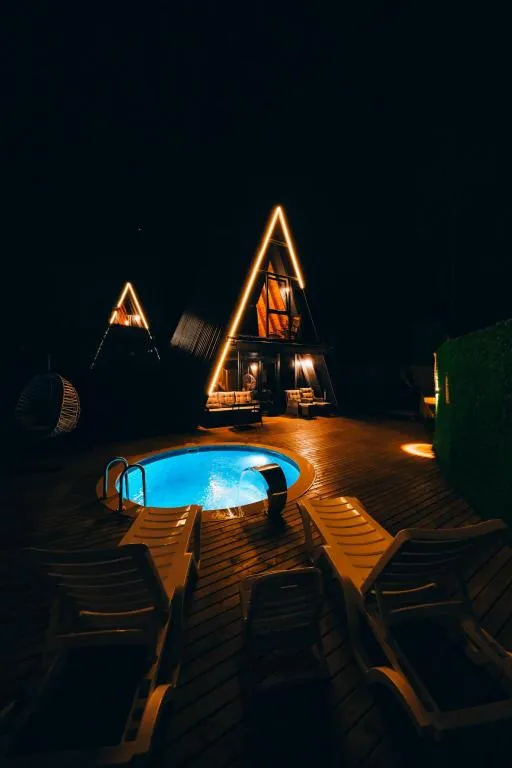 1+1 Bungalov,Isıtmalı Özel Havuzlu