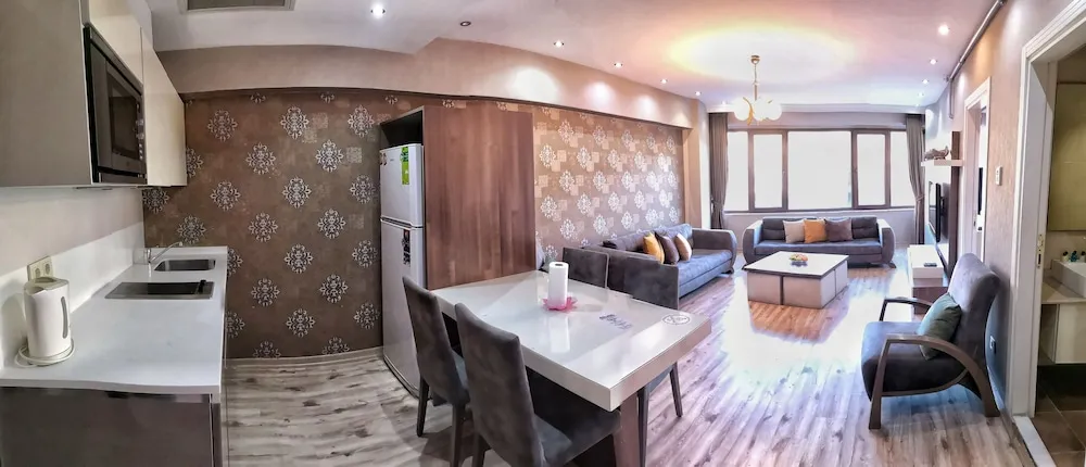 Deluxe Tek Büyük Yataklı Oda, 2 Yatak Odası, Mutfak