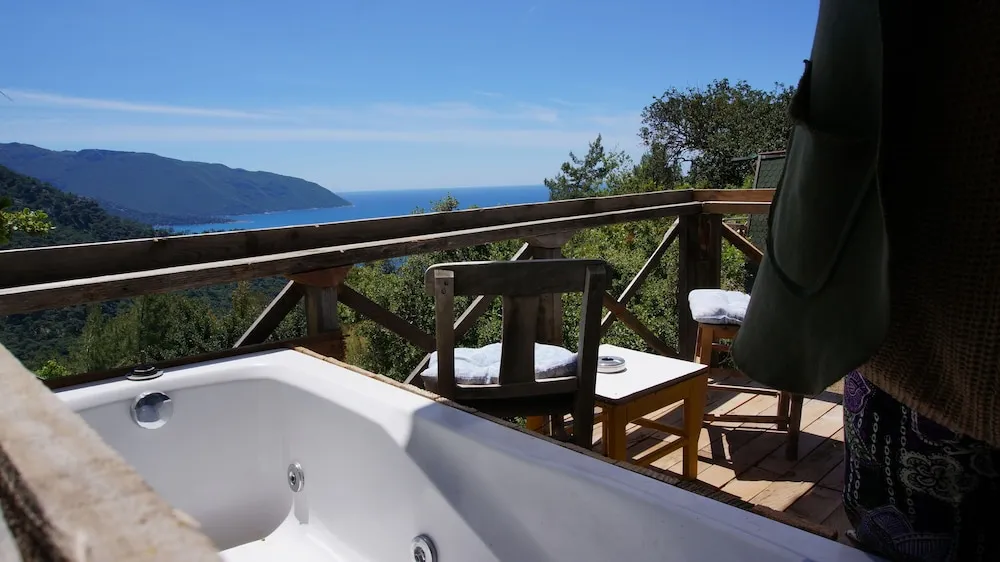 Deluxe Bungalov, Sıcak Su Küveti, Deniz Manzaralı