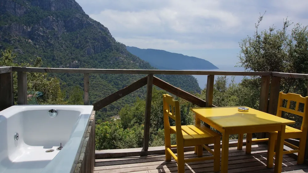Deluxe Bungalov, Sıcak Su Küveti, Deniz Manzaralı