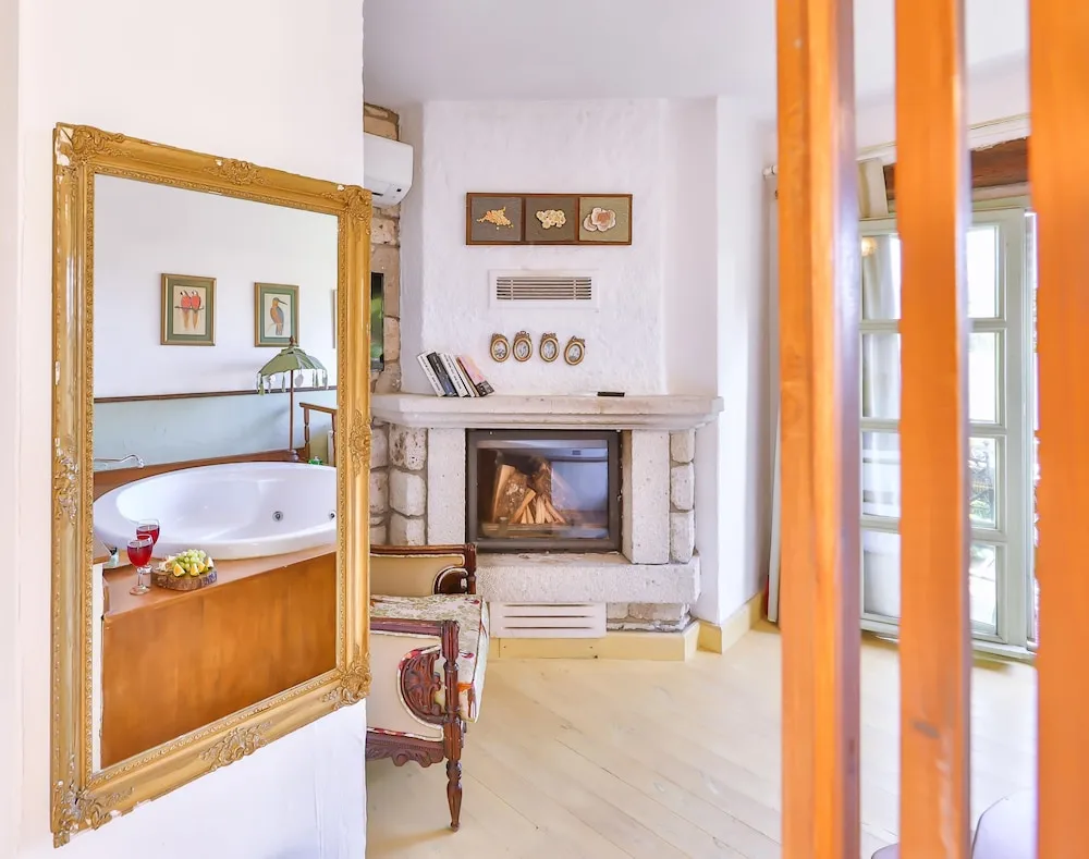 Garden Deluxe Suite with Terrace, Fireplace and Jetted Tub