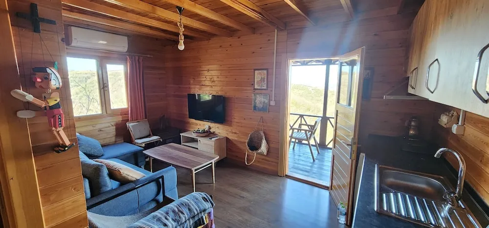 Family Dağ Evi, Balkon, Deniz Manzaralı