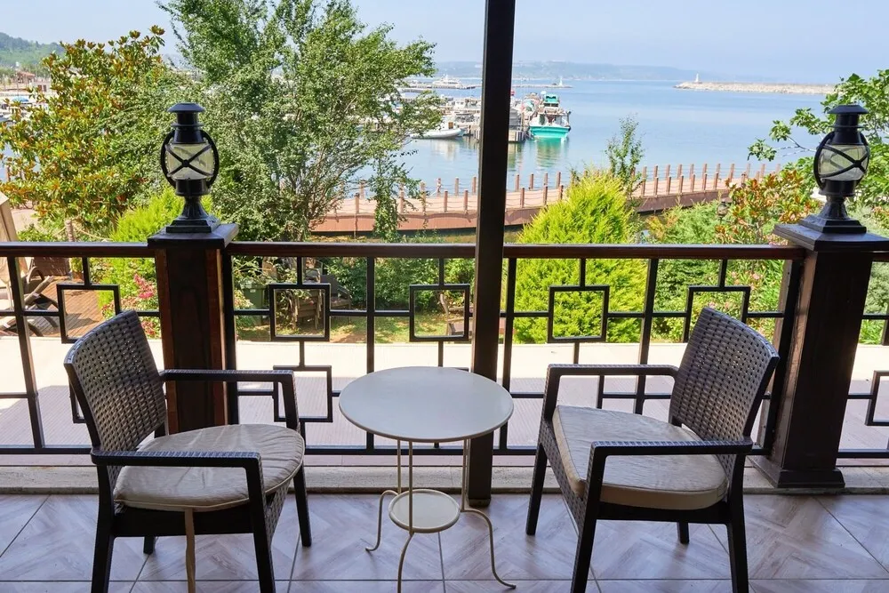 Deluxe Oda, 2 Tek Kişilik Yatak, Balkon, Deniz Manzaralı