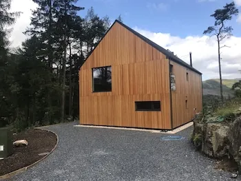 An Caisteal Lodge With Cascading Waterfall View